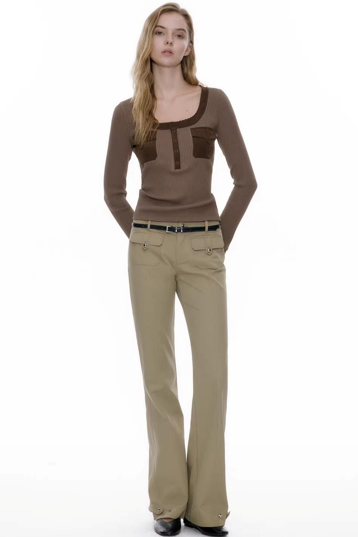 Henry Collar Knit Top