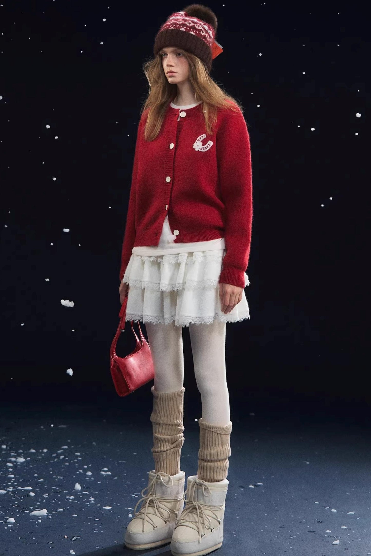 Lucky Pony Round Neck Cardigan