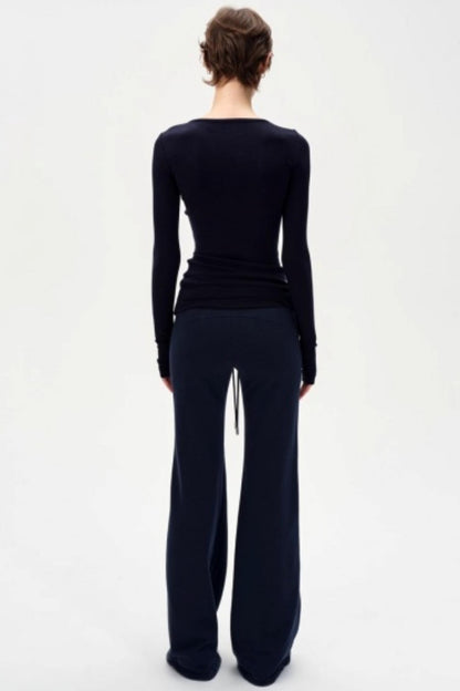 V-Neck Slim Fit Panel Base Top