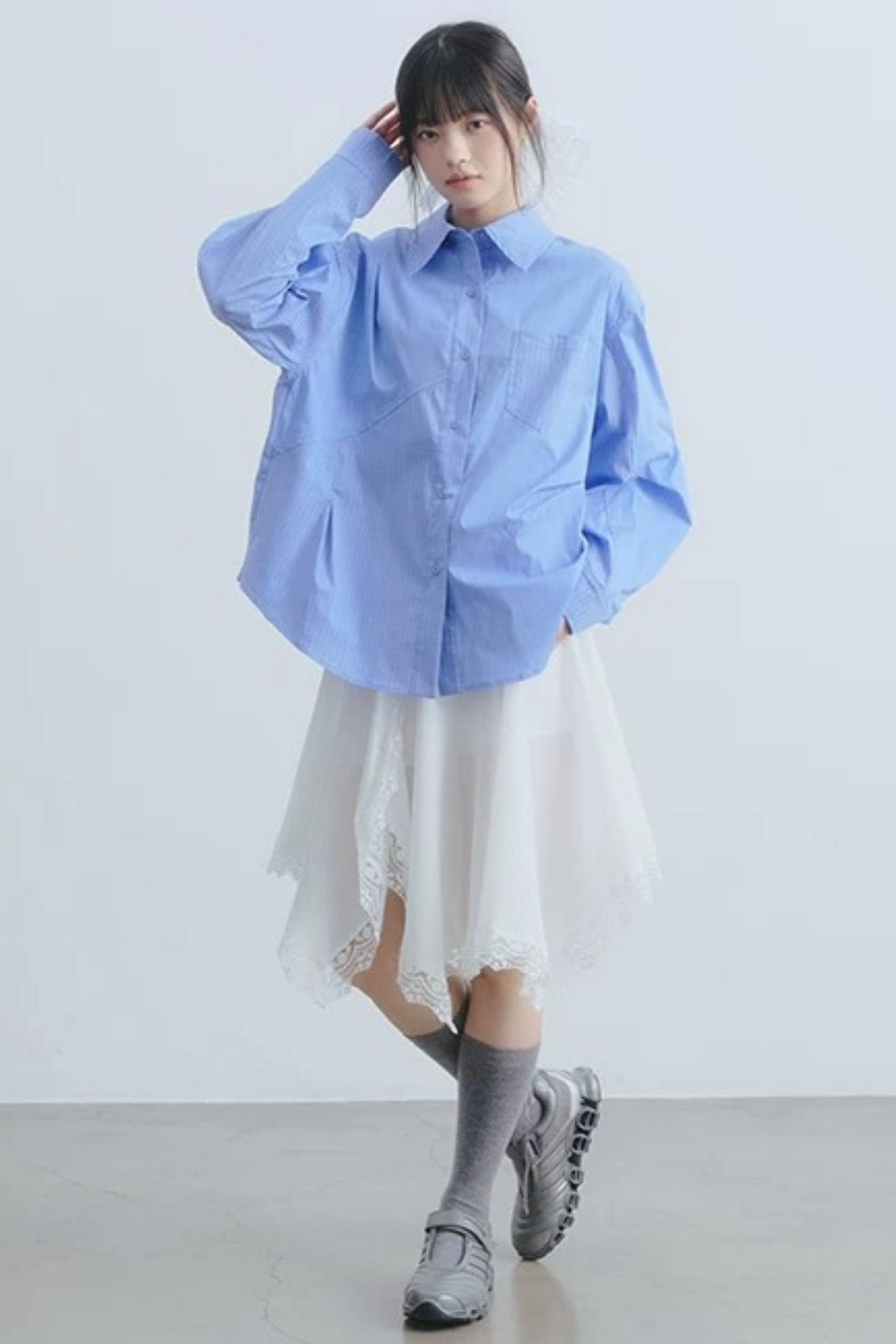 Irregular Lace High Waist Skirt