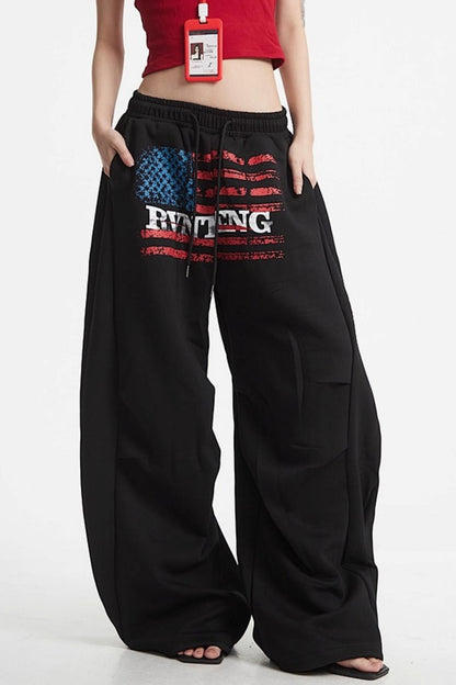 Loose Pleated Sweatpants