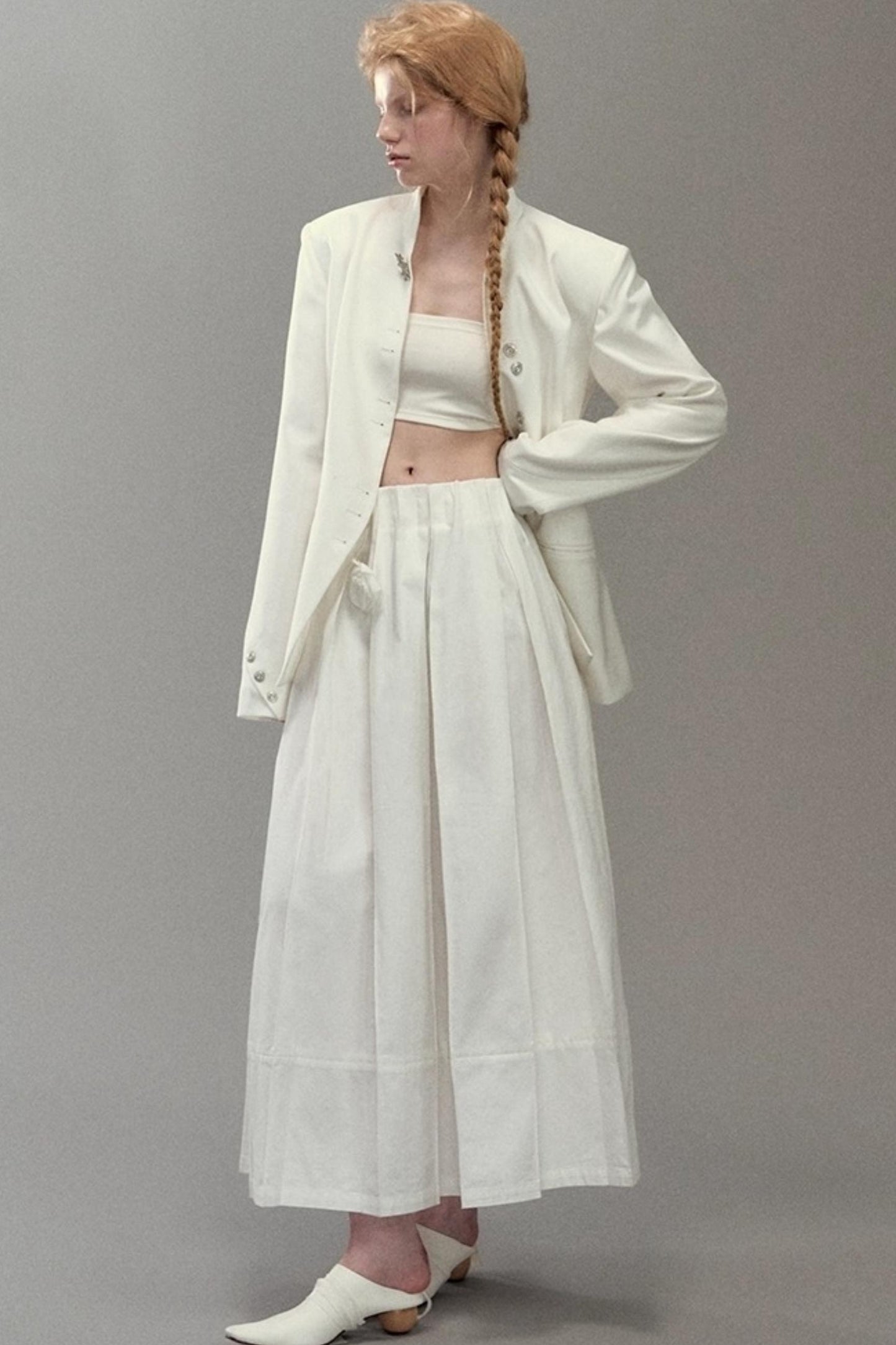 Shoulder Cut Moon Marks Blazer