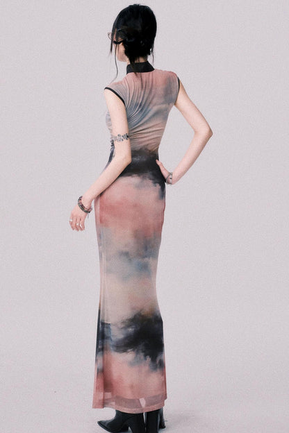 Sunset Cheongsam Dress