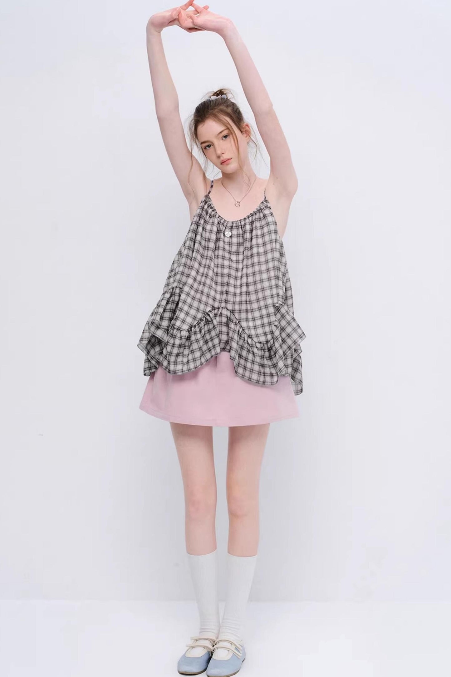 Wild Strawberry Plaid Camisole Top
