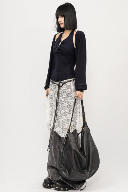 Retro Loose Drape Floor-length Pants
