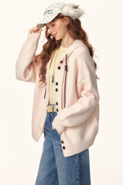 Hooded Knitwear Jacket