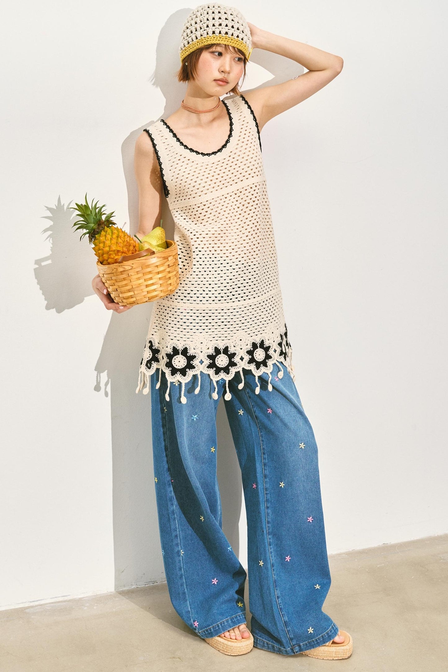 Chic Crochet Lace Midi Top