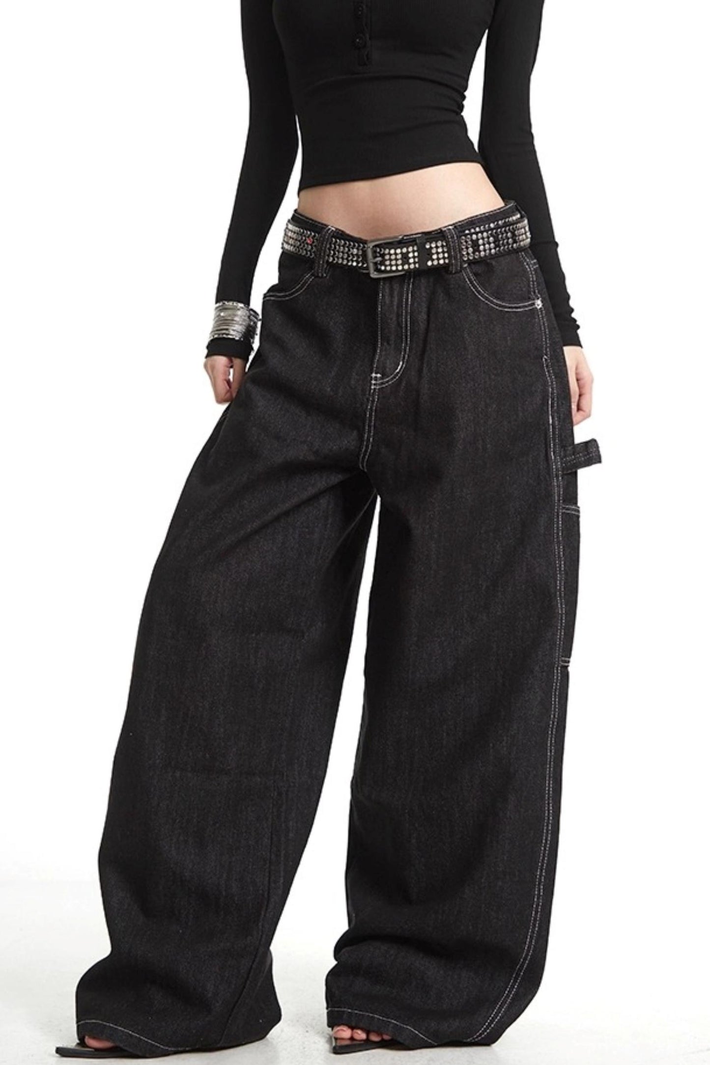 Wide Denim Pants