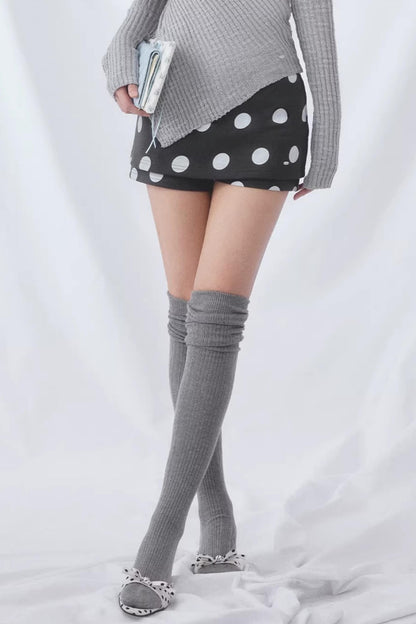 Retro Polka Dot Culottes Skirt