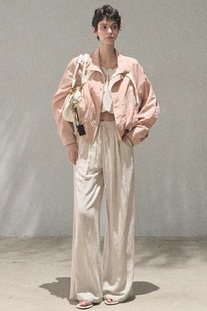 Lyocell-Leinen-Set aus Camisole und Hose