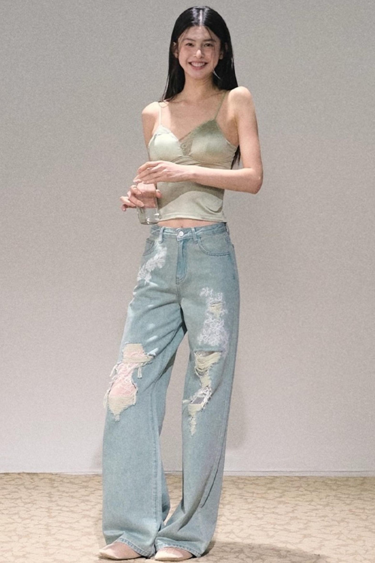 Wake Up Satin Lace Camisole