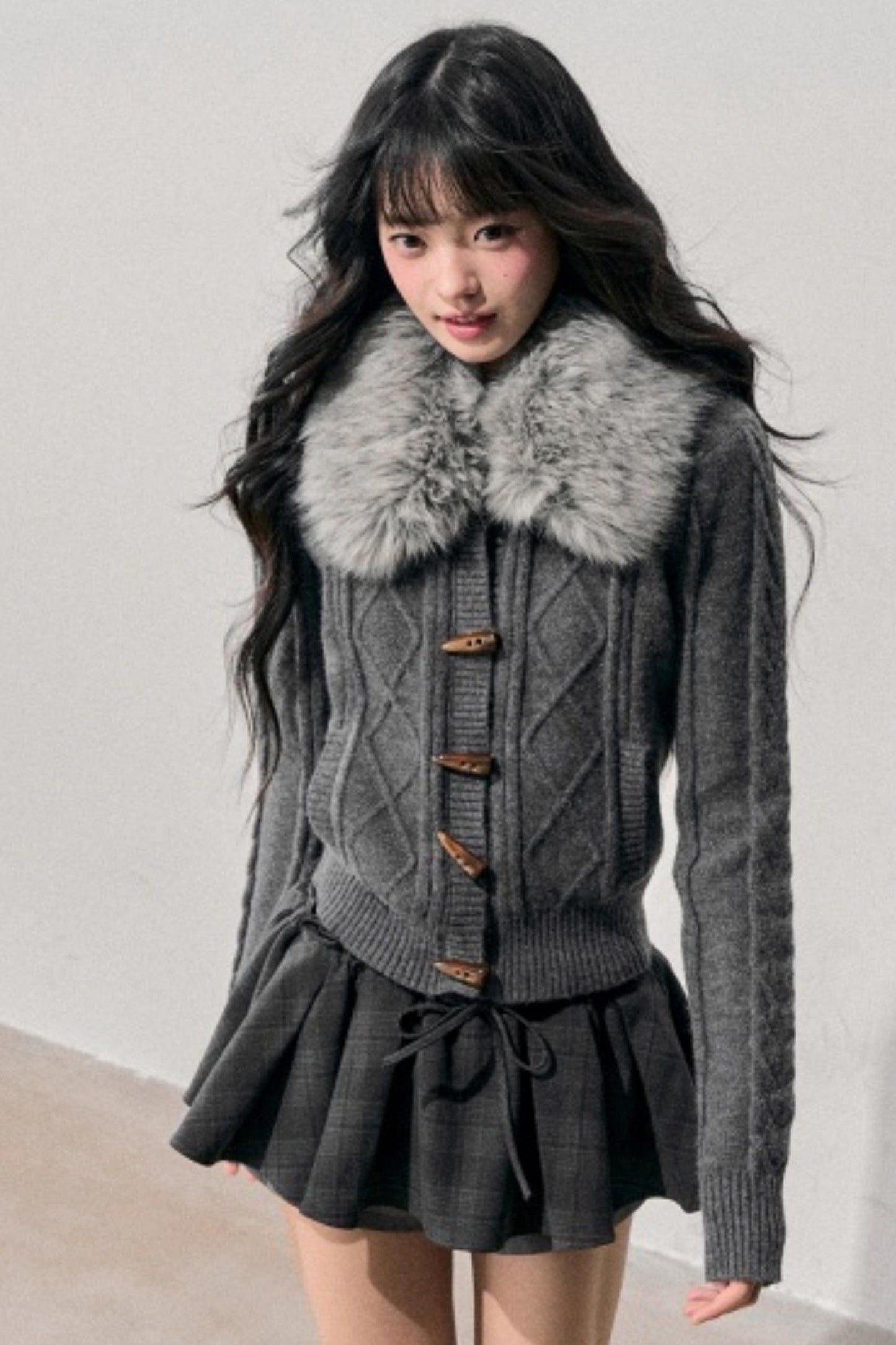 Knit Horn Button Cardigan