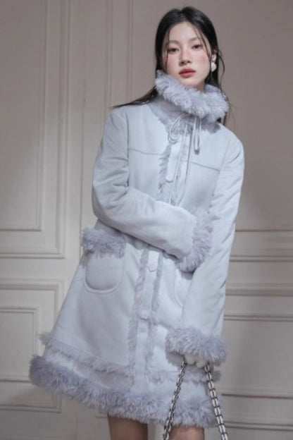 Misty Velvet Fur Coat