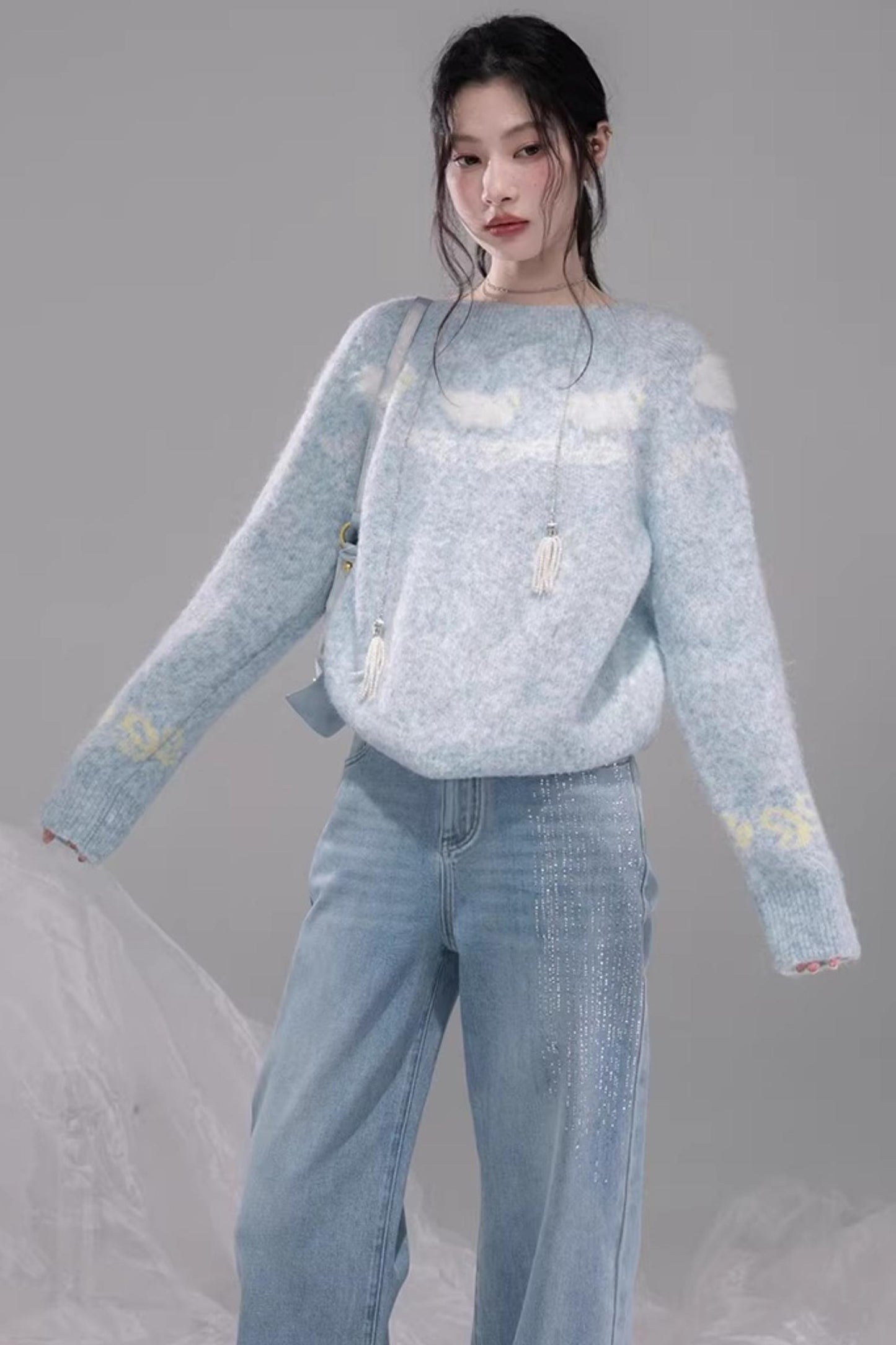 Soft Clouds Jacquard Sweater