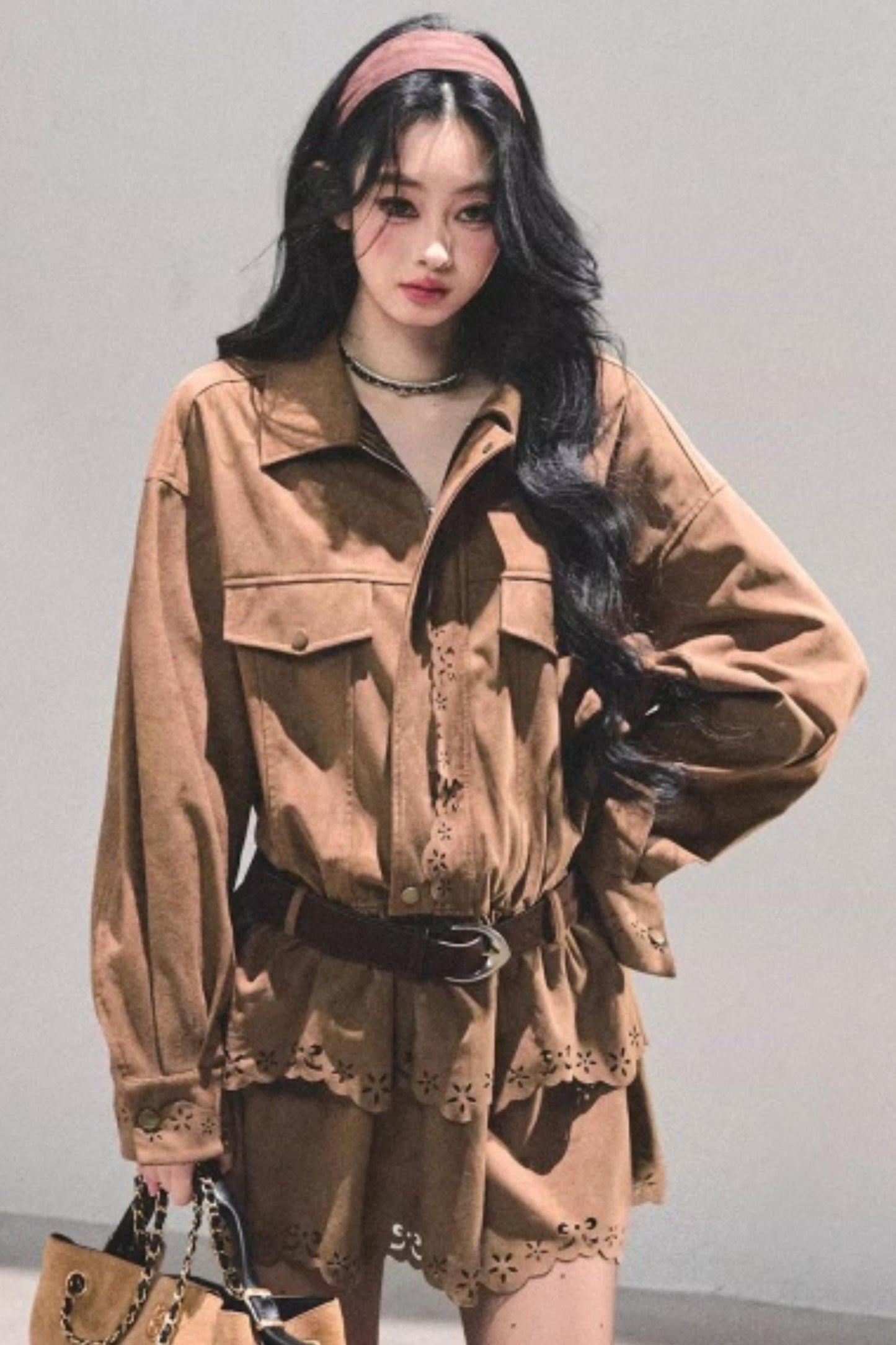 Cowhide Velvet Winter Dress