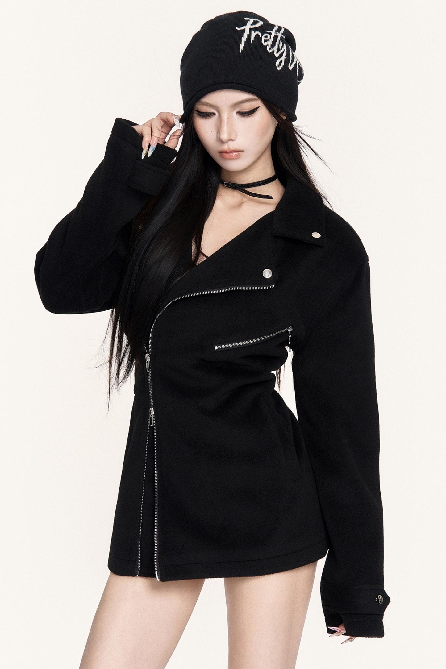 Hourglass Waist Woolen Jacket