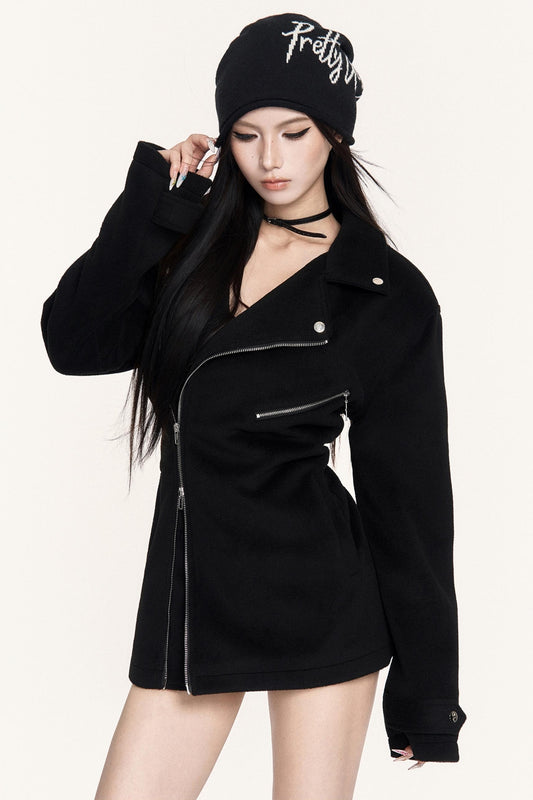 Hourglass Waist Woolen Jacket