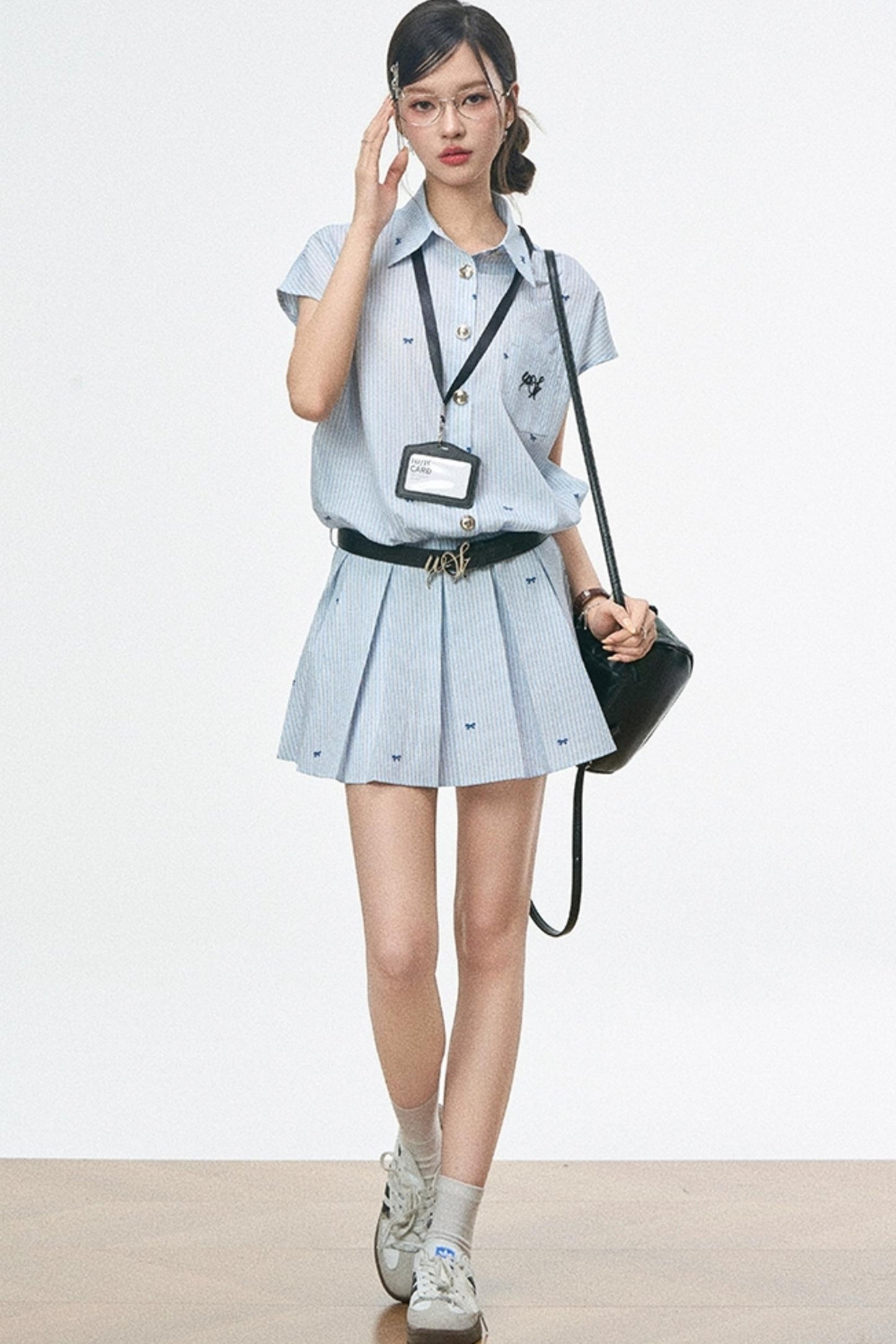 Chic Striped Waist Dress