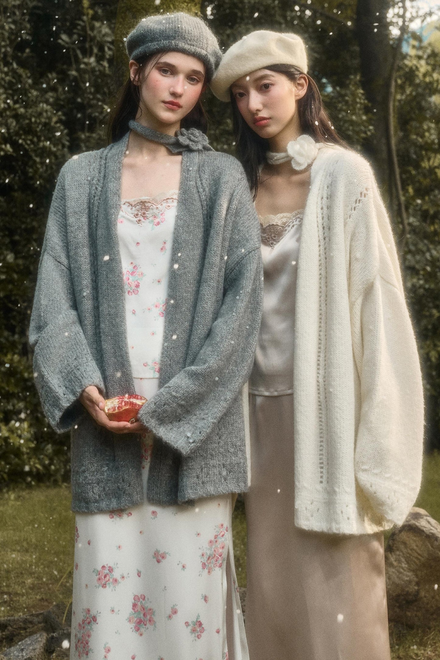 Fluffy Wool Long Cardigan