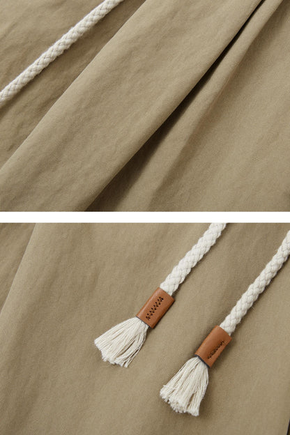 Pleated Wide-Leg Shorts