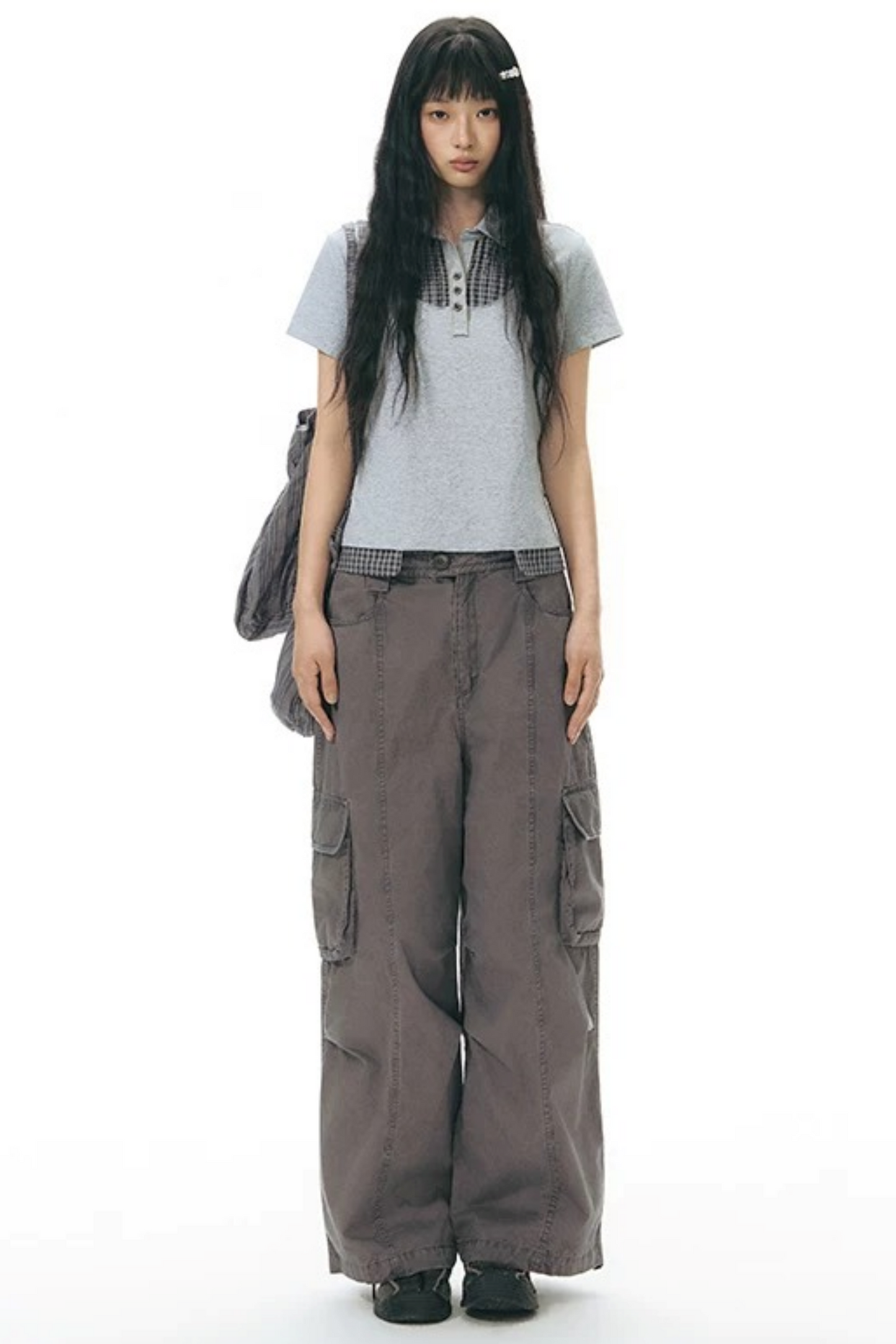 Vintage Embroidered Cargo Pants