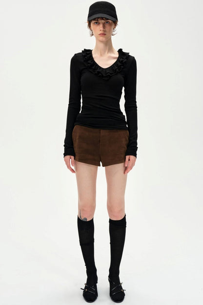 Lace V-Neck Slimming Top