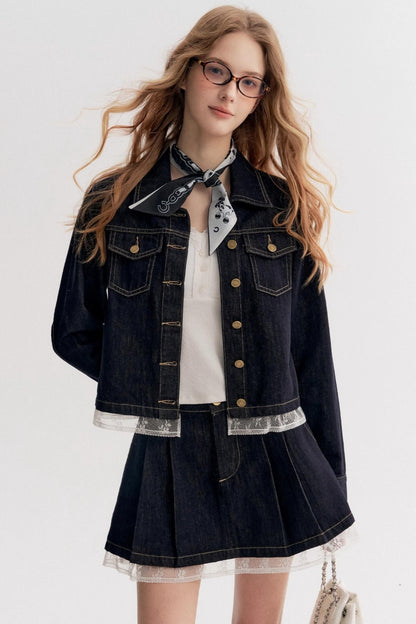 Lazy Romantic Denim Jacket Set-Up