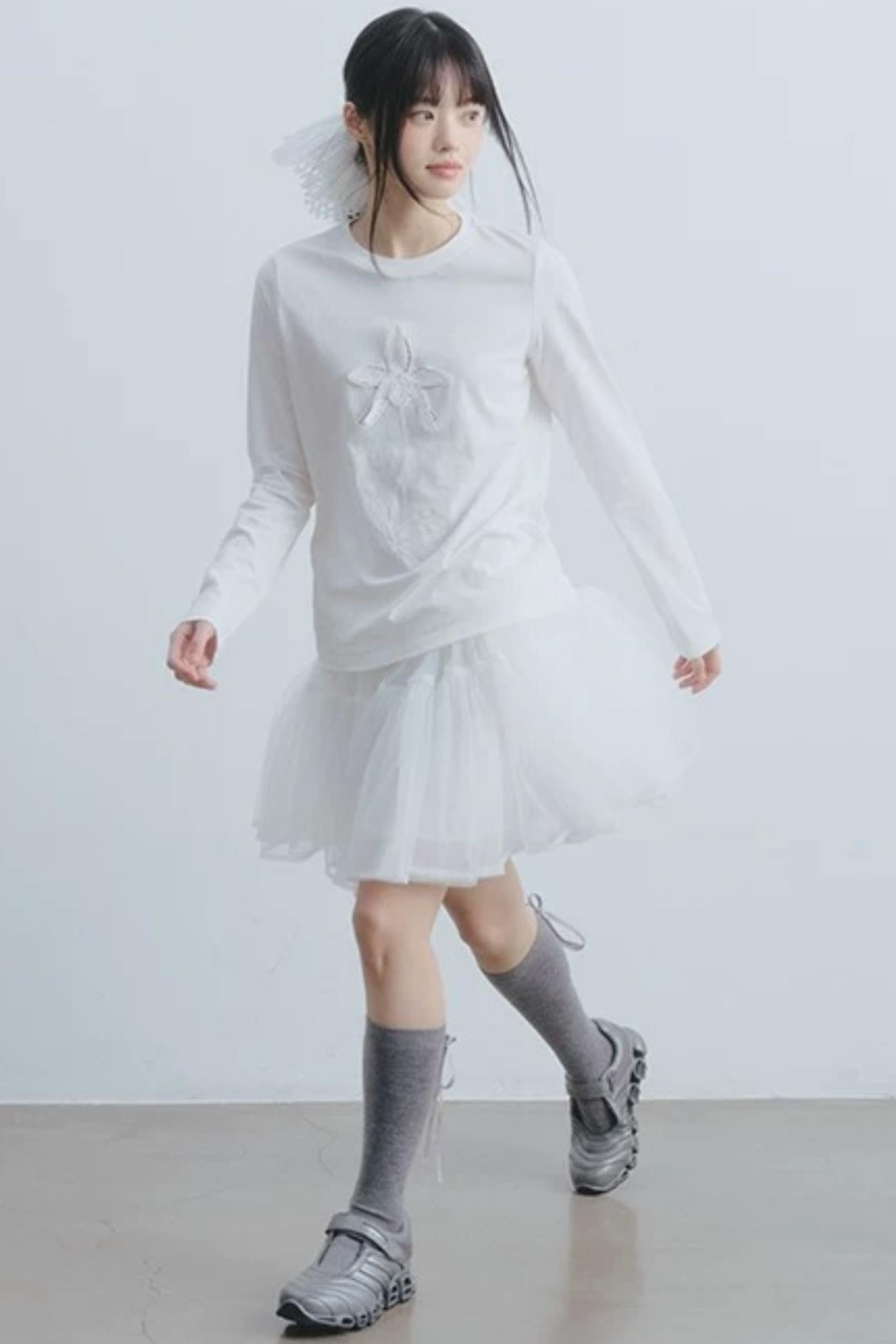 Gonna in tulle Ballet Mist