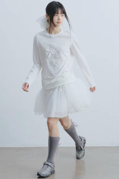 Gonna in tulle Ballet Mist