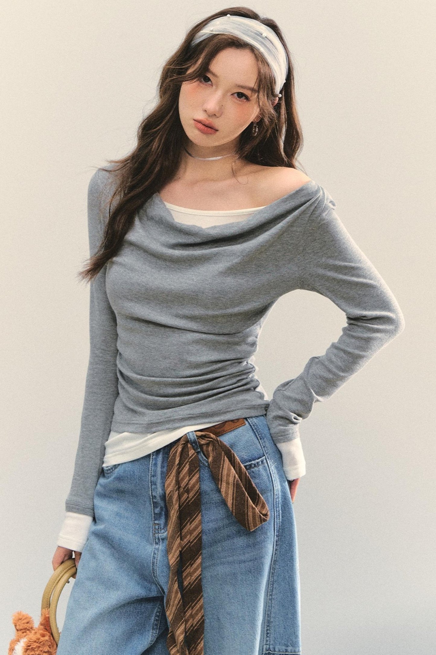 Swing Slim Fit Patchwork T-Shirt