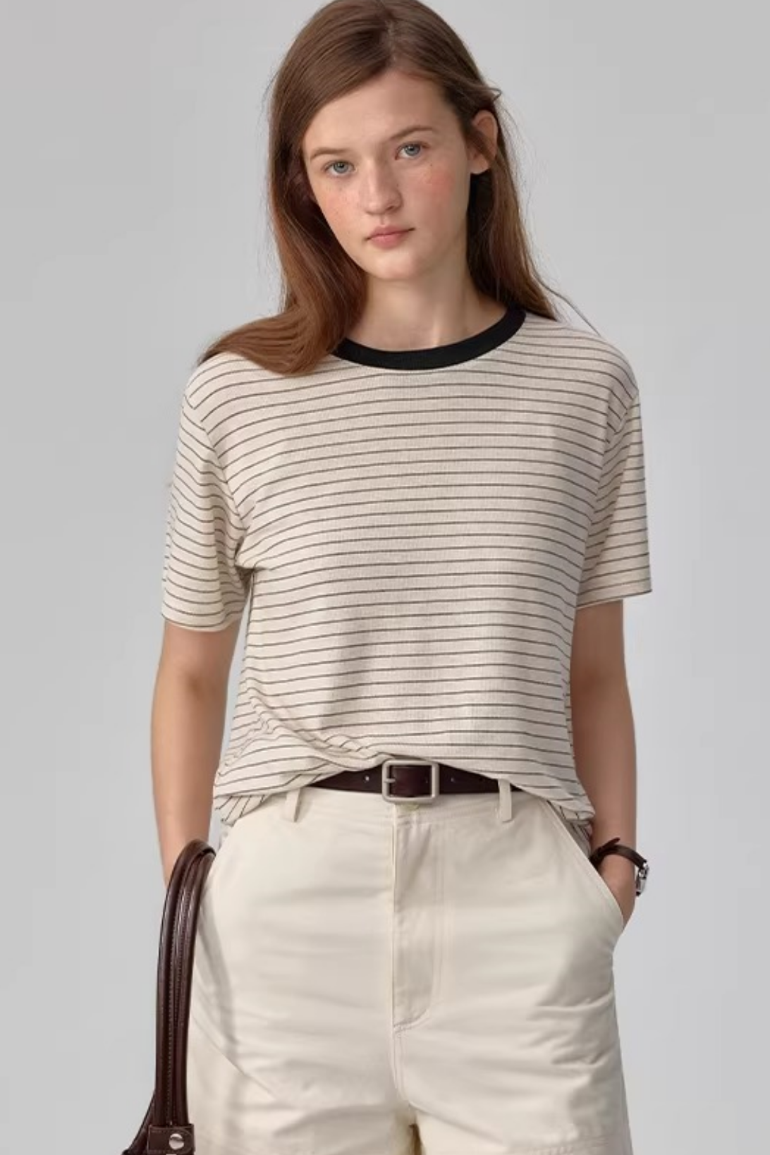 Tencel Linen Striped Top