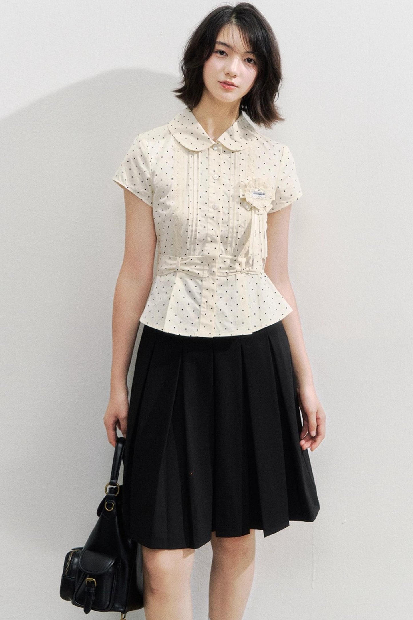 White Polka Dot Shirt