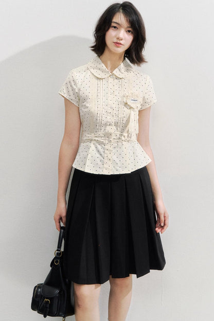 White Polka Dot Shirt