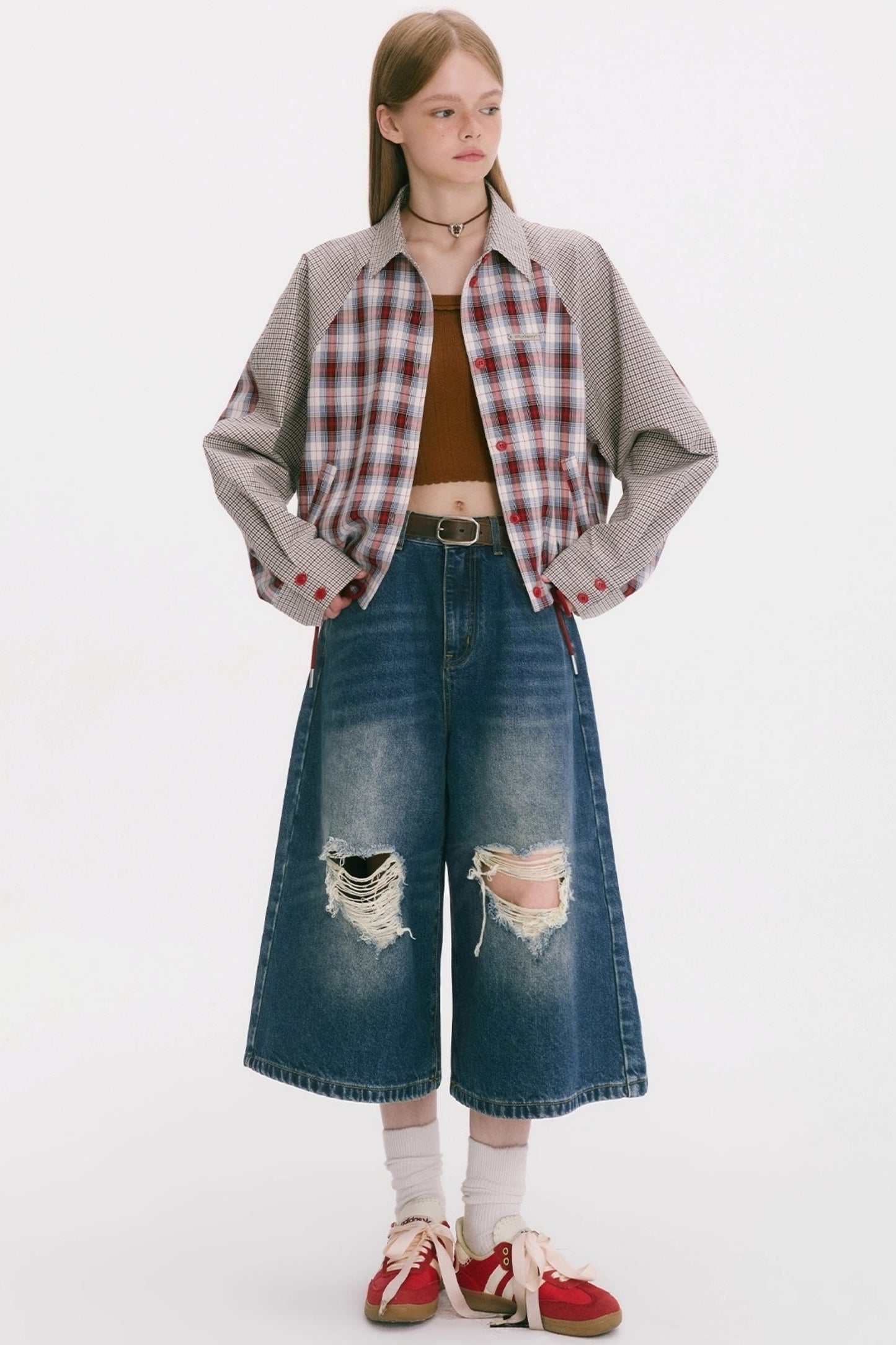 Vintage Denim Wide-Leg Jeans