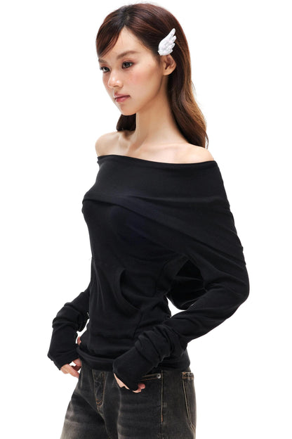 Lyocell Tencel Off-Shoulder Top