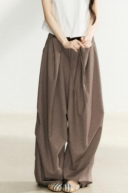 American Pleated Wide-Leg Pants