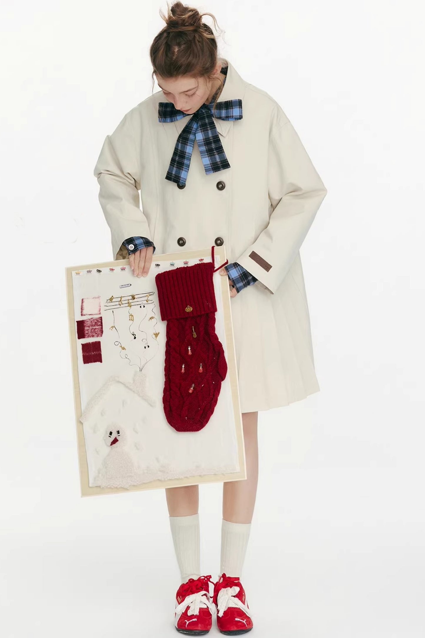 Moonlight Concerto Pleated Coat