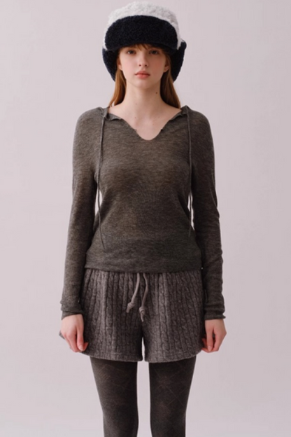 Knitted Twist Winter Skirt Pants