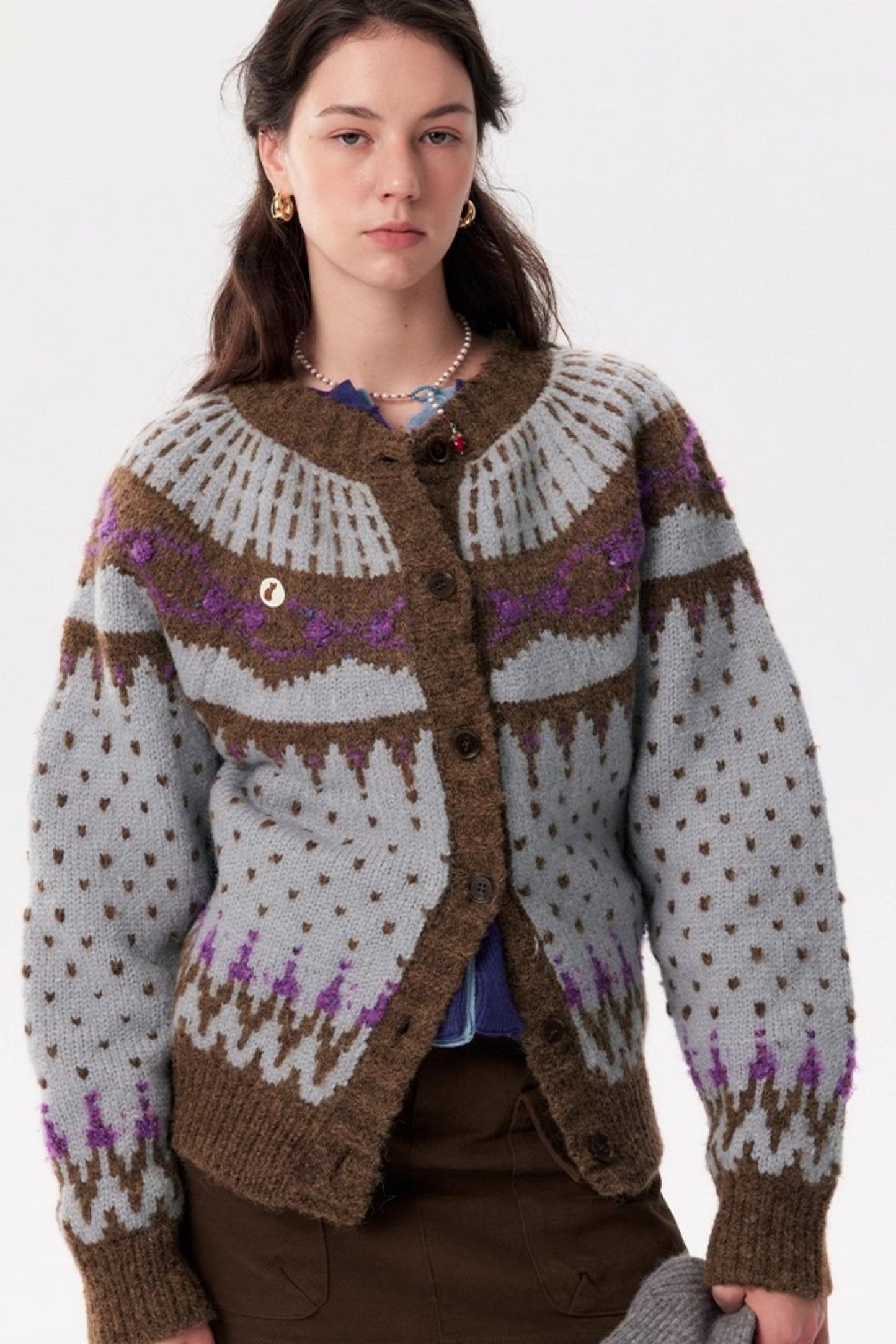 Fair Isle Sweater Jacket