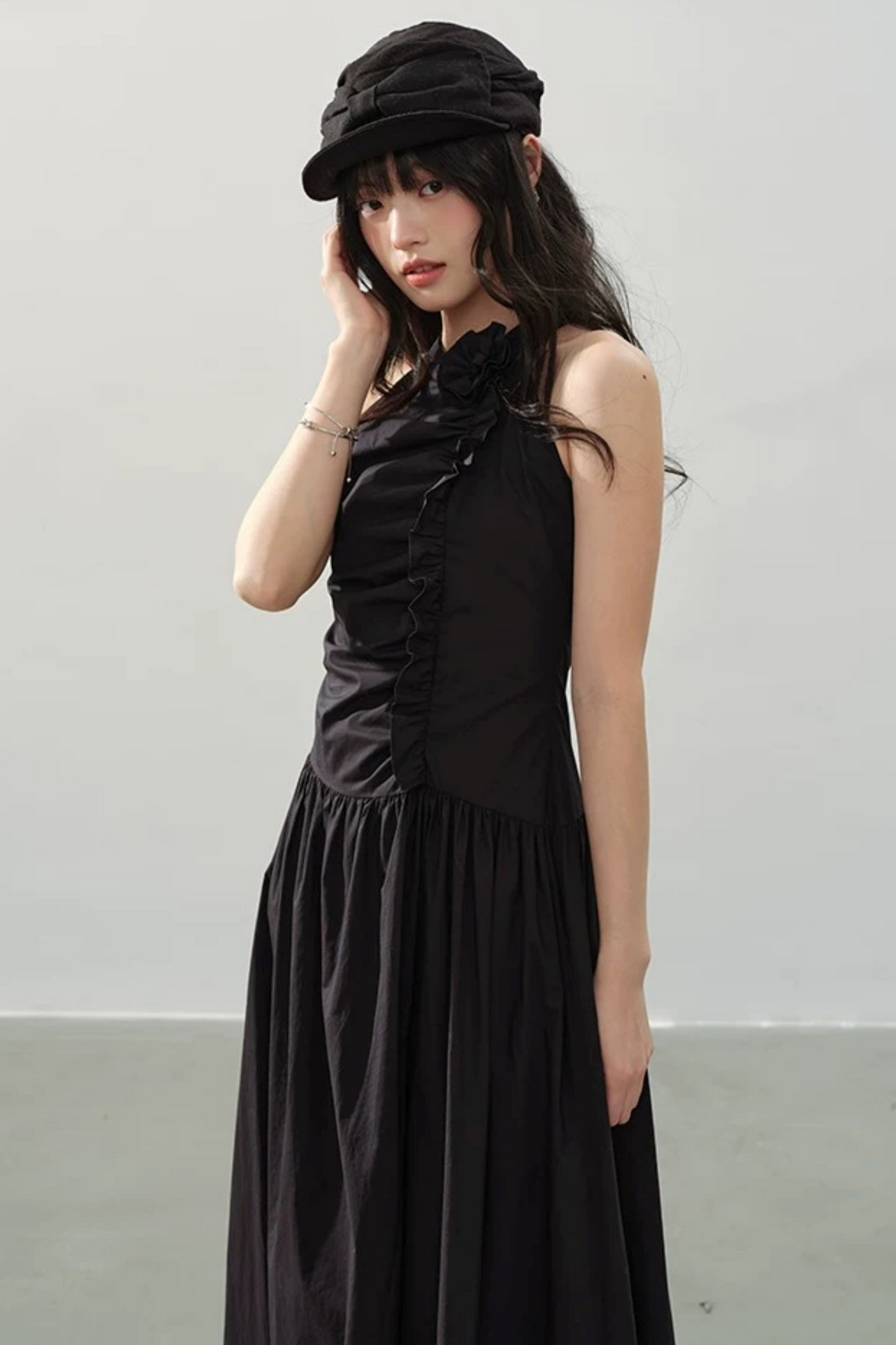 Dark Romanticism Halter Dress