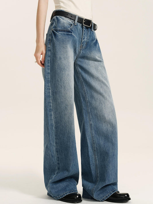 Light Blue Retro Mop Jeans