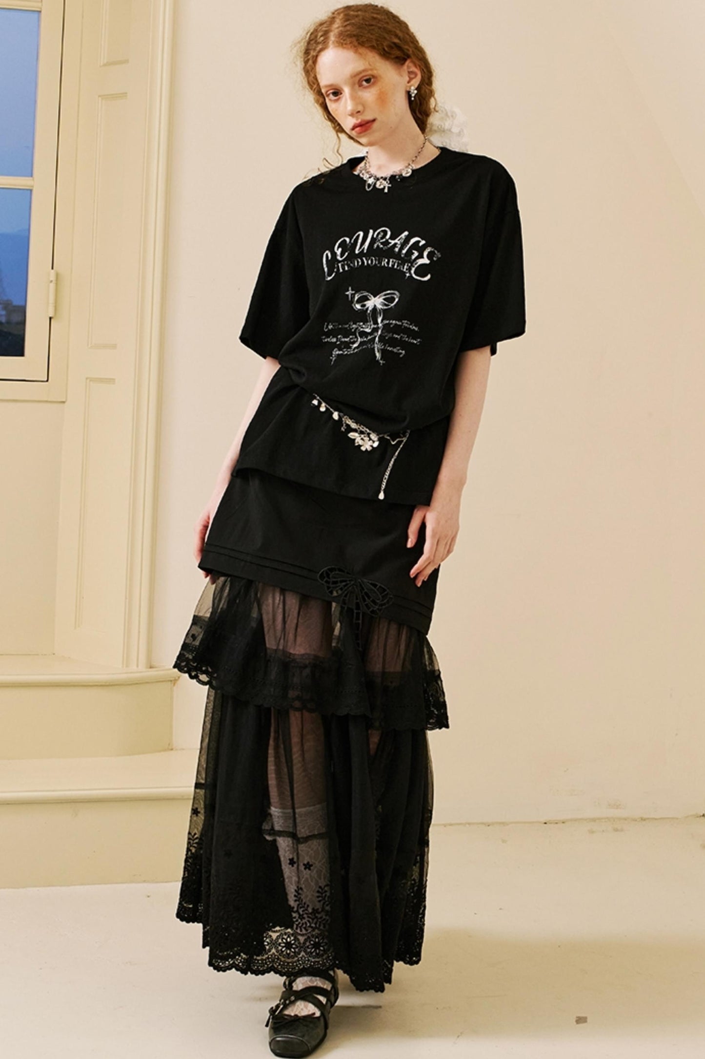 Chic Lace Half Skirt