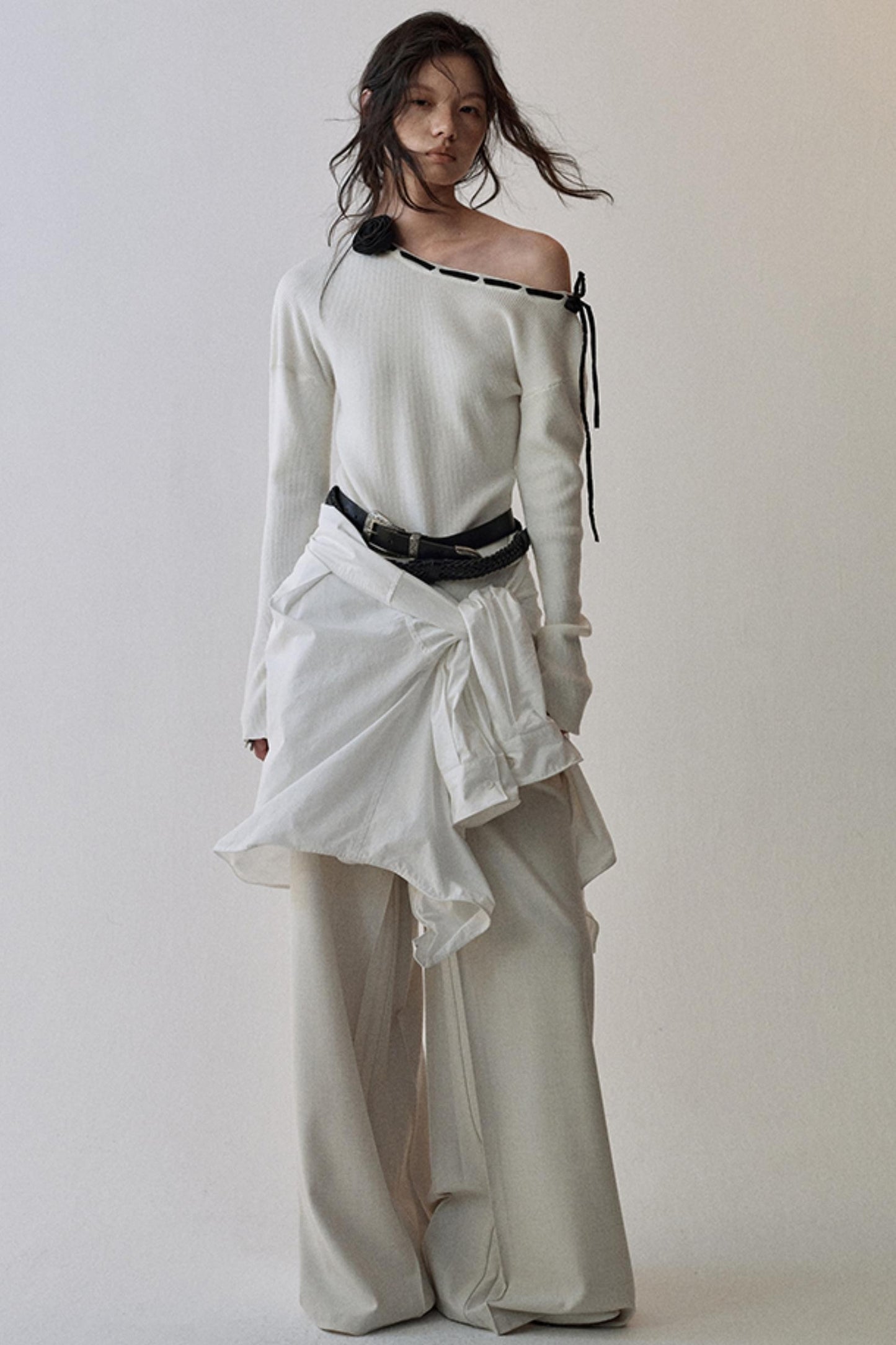 Rose Flower Knitted Top