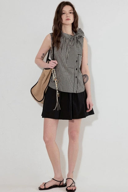 Plaid Sleeveless Top