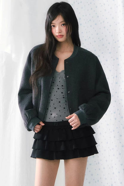 레이스 플록 캐미솔 탑