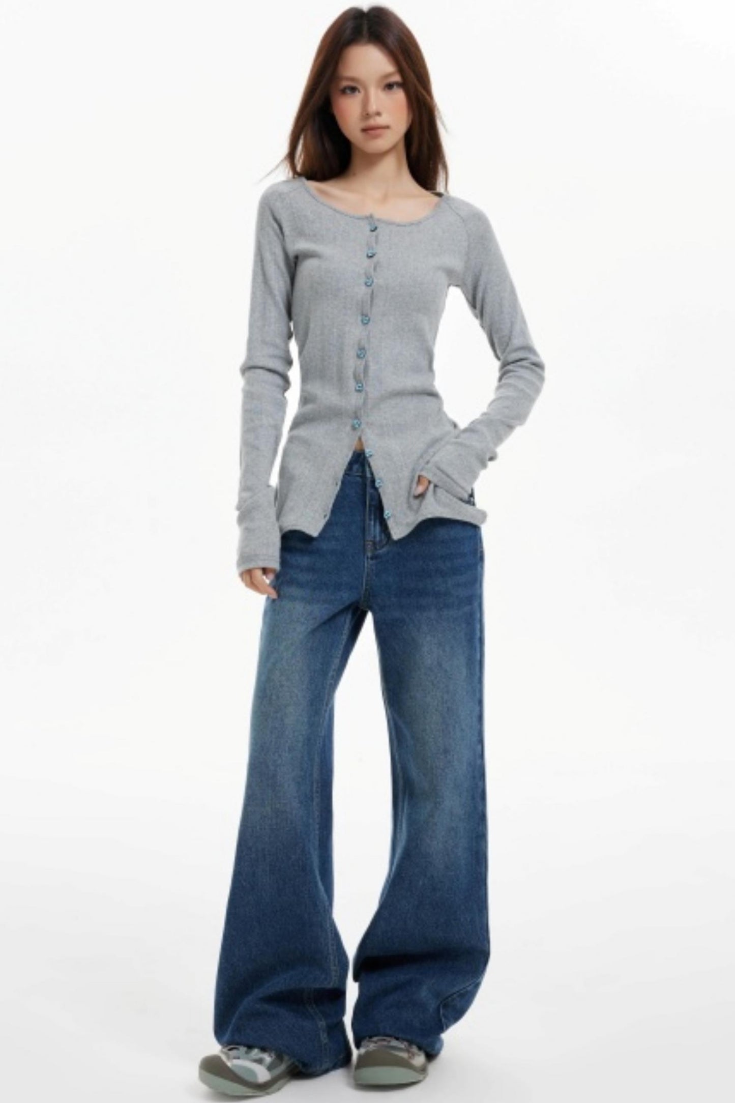 Slim Two Wear Cardigan Top