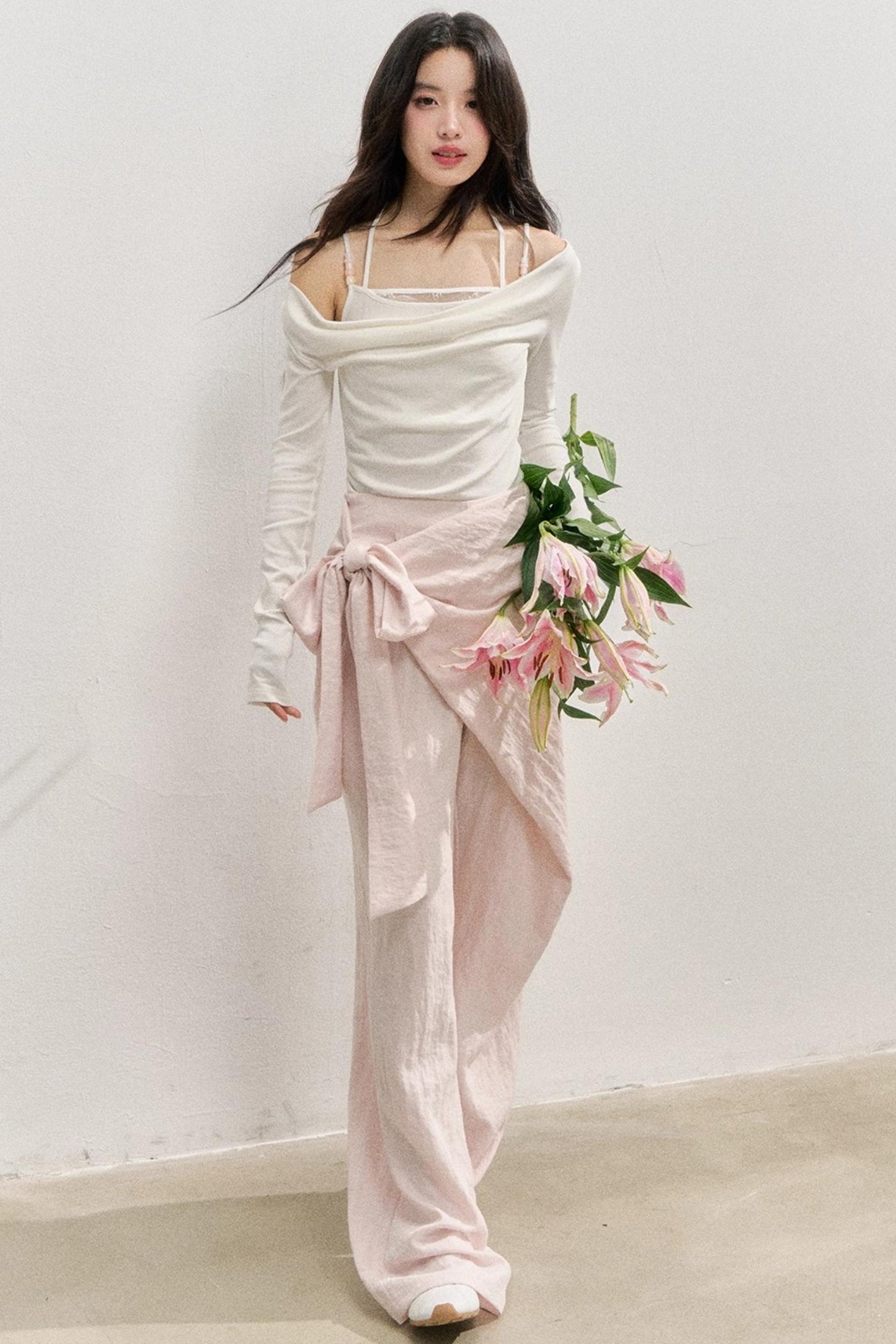 Pink Comfort Apron Pants