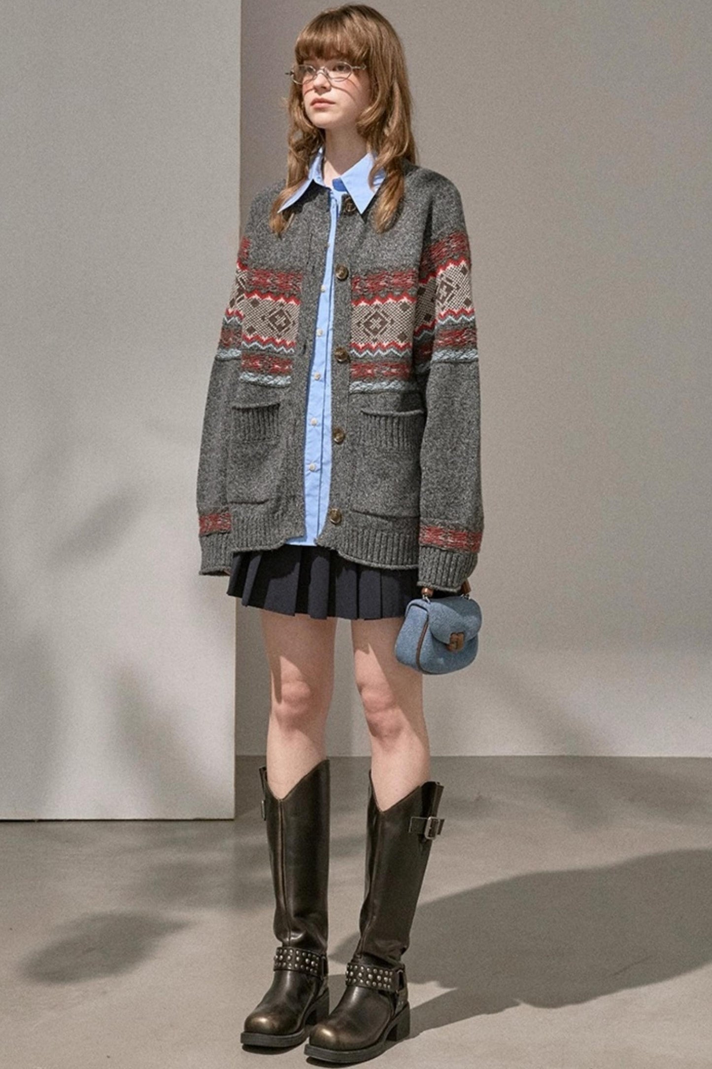 Atmospheric V-Neck Knitted Cardigan