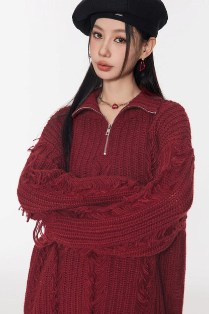 Soft Waxy Knit Sweater