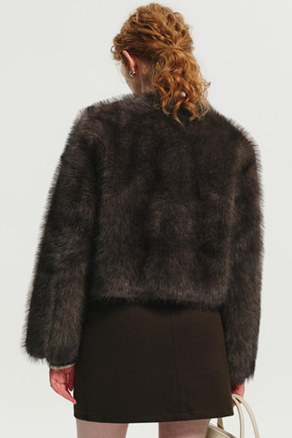 Luxury Fur Slim Winter Short Coat